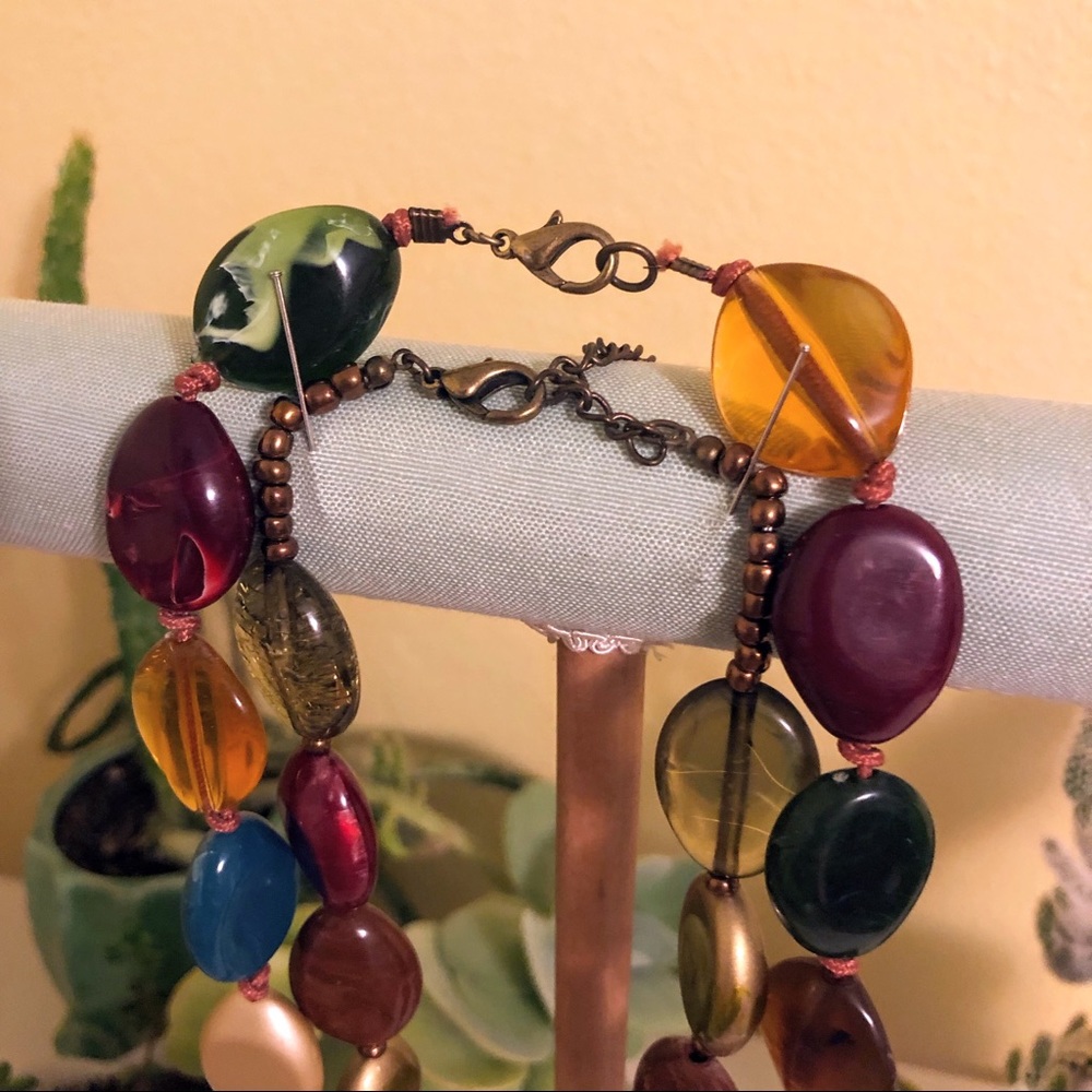 Two Colorful Necklaces - Picture 4 of 4